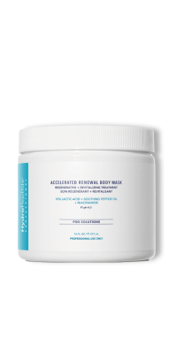 A 16oz white jar of body treatment mask